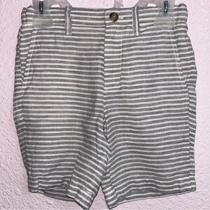Crewcuts Gray and White Striped Summer Shorts
